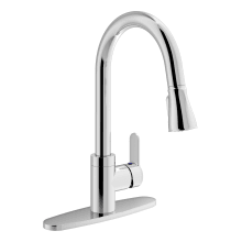 Identity 1.5 GPM Single Hole, Widespread Pull Down Kitchen Faucet - Includes Escutcheon