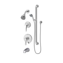 Origins Tub and Shower Trim Package with Single Function Shower Head with Triple Lever Handle - No Rough In Valve Included