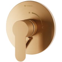 Identity Pressure Balanced Valve Trim Only with Single Lever Handle and Integrated Diverter / Volume Control - Less Rough In