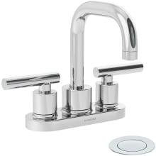Dia 1.0 GPM Centerset Bathroom Faucet with Pop-Up Drain Assembly