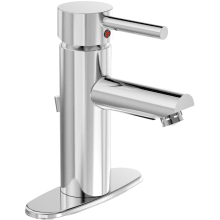 Dia 0.5 GPM Single Hole Bathroom Faucet with Pop-Up Drain Assembly