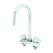 5.03 GPM Deck Mounted Utility Faucet with Swivel Gooseneck Spout