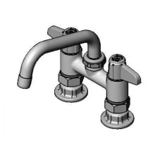 5.03 GPM 4"W Deck Mounted Utility Faucet with 6" Swivel Spout