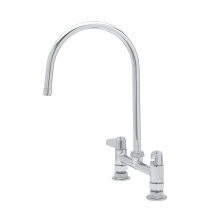 5.03 GPM 8"W Deck Mounted Utility Faucet with 9" Swivel Gooseneck Spout