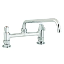 5.27 GPM 8"W Deck Mounted Utility Faucet with 12" Swing Nozzle