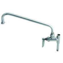 Add-On Faucet with 12" Swing Nozzle, Stream Regulator Outlet and Single Lever Handle