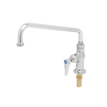 B-200 Deck Mounted Single Pantry Faucet with 12" Swing Nozzle, Stream Regulator Outlet and Lever Handle