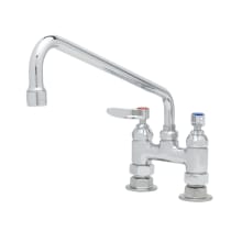 17.9 GPM Deck Mounted Bridge Utility Faucet with 1/2" NPT female inlets- Includes Lever Handles