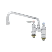 17.9 GPM Deck Mounted Bridge Utility Faucet with 1/2" NPT male inlets- Includes Lever Handles