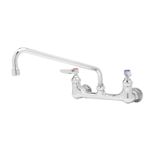 23.09 GPM Wall Mounted Bridge Utility Faucet - Includes Lever Handles and 12" Spout