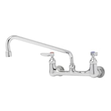 Double Pantry Faucet, Wall Mount, 8" Centers, 12" Swing Nozzle (062X)