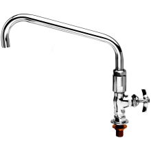 8.7 GPM Deck Mounted Single Hole Single Temperature Faucet - Includes Cross Handle