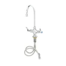 Double Pantry Faucet, Single Hole Base, Swivel/Rigid Gooseneck, Stream Regulator