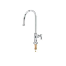 B-300 Deck Mounted Single Pantry Faucet with Rigid Gooseneck, 2.2 GPM Non-Splash Aerator and Lever Handle
