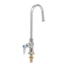 B-300 Deck Mounted Single Pantry Faucet with 5-1/2" Rigid Gooseneck, Stream Regulator Outlet and Lever Handle
