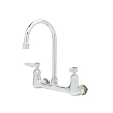 23.09 GPM Wall Mounted Bridge Utility Faucet - Includes Lever Handles and 5-3/4" Gooseneck Spout