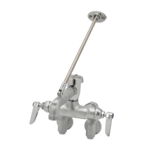 Wall Mounted Service Sink Faucet with Adjustable Centers, Vacuum Breaker and Wall Brace