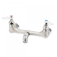 22.26 GPM Wall Mounted Bridge Service Sink Faucet - Includes Lever Handles