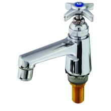 Sill Faucet with 1/2" NPS Male Shank, Cross Handle and 2.2 GPM Non-Splash Aerator