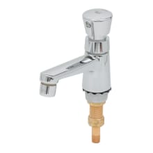 Self-Closing Metering Sill Faucet with Push-Button, 1/2" NPSM Male Shank and 1/4" NPT Tailpiece