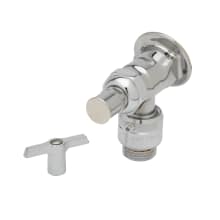 Single Hole Single Temperature Wall Mounted Sill Faucet with Loose Key Stop, Garden Hose Male Outlet, and 3/4" NPT Female Inlet