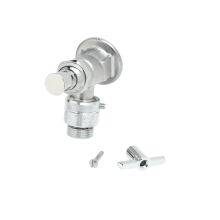 Sill Faucet with Vacuum Breaker, Loose Key Stop, 3/4" NPT Female Flanged Inlet and 3/4" Hose Threads