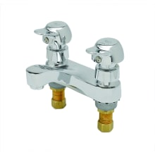 0.5 GPM 4"W Deck Mounted Lavatory Faucet with Pivot Action Handles