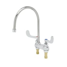 4" Centerset Faucet, Swivel Gooseneck with 2.2 gpm Laminar Outlet, Eternas with Spring Checks