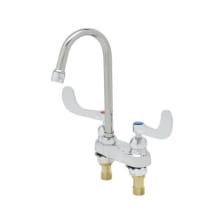 4" Centerset Faucet, Deck Mount, Swivel Gooseneck with 1.2 GPM Flow Disc, B-WH4, Ceramas