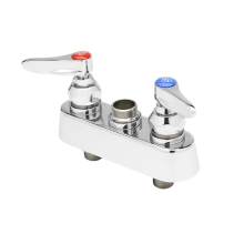 Deck Mounted Workboard Faucet with 3-1/2" Centers and Lever Handles - Less Nozzle