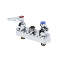 Deck Mounted Workboard Faucet with 4" Centers, Lever Handles - Less Nozzle