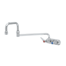 2.2 GPM 8"W Wall Mounted Utility Faucet with 18" Double Joint Swing Nozzle