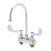2.2 GPM 4"W Deck Mounted Utility Faucet with 5-3/4" Swivel Gooseneck Spout