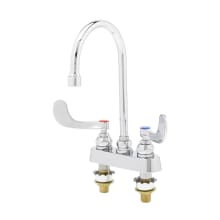 1.2 GPM 4"W Deck Mounted Utility Faucet with 5-3/4" Swivel Gooseneck Spout