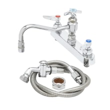 2.2 GPM 8"W Deck Mounted Utility Faucet with 7-7/8" Nozzle and Self-Closing Sidespray