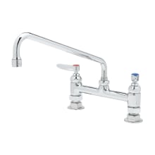 18.39 GPM Deck Mounted Bridge Mixing Faucet - Includes Lever Handles
