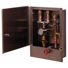Water Control Cabinet with Control Valve, Dual Check Valves, and Thermometer