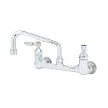 9.73 GPM Wall Mounted Bridge Mixing Faucet - Includes Lever Handles