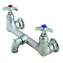 22.26 GPM Wall Mounted Bridge Mixing Faucet - Includes Cross Handles