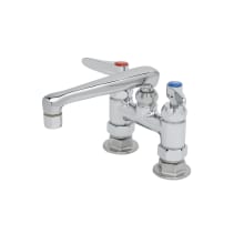 2.2 GPM Wall Mounted Bridge Mixing Faucet - Includes Lever Handles and Cast Spout