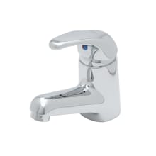 Deck Mounted Single Lever Lavatory Faucet with Short Spout, 2.2 GPM Aerator and 16" Flexible Stainless Steel Supply Lines