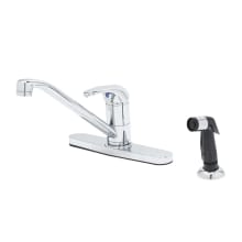 1.5 GPM Deck Mounted Single Lever Kitchen Faucet - Includes Sidespray and Escutcheon