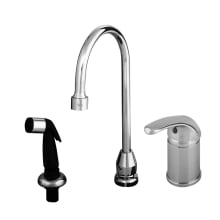 2.2 GPM Deck Mounted Swivel Kitchen Faucet - Includes Sidespray