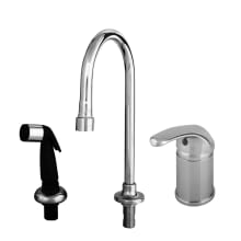 2.2 GPM Deck Mounted Fixed Kitchen Faucet - Includes Sidespray