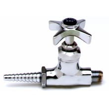Laboratory Straight Stop with Serrated Tip and Cross Handle