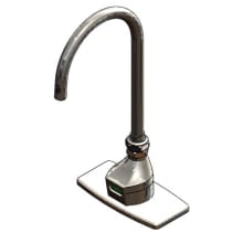1.4 GPM Single Hole Deck Mounted Electronic Sensor Lavatory Faucet with 5-11/16" Rigid Gooseneck Spout and 4" Deck Plate