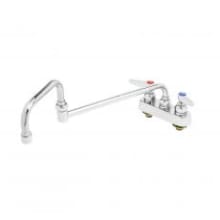 Deck Mounted Workboard Faucet with 4" Centers, 18" Double Joint Nozzle, 2.2 GPM Aerator and Lever Handles