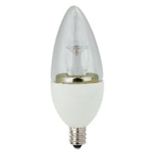 Single 5 Watt Clear Dimmable B11 Candelabra (E12) LED Bulb - 2700K