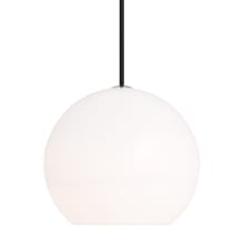 Sedona 12" Wide Pendant with Frosted White Glass Shade