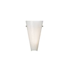 Mini Larkspur Surf White Cone Shaped Slumped Glass Fluorescent Wall Washer Sconce